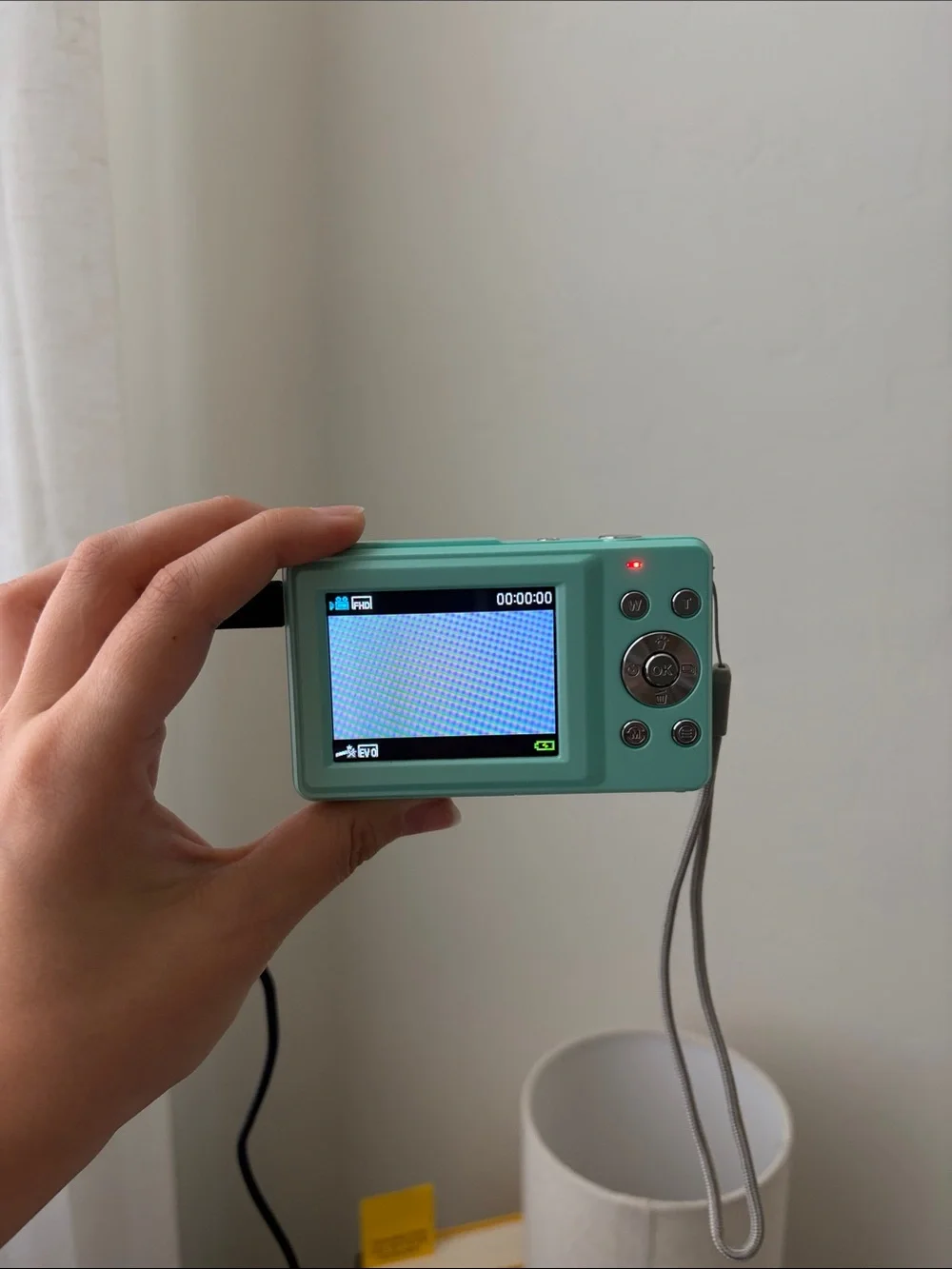 Mint Green Portable Digital Camera - Compact Travel Camera